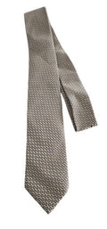 Patterned tie on a white background