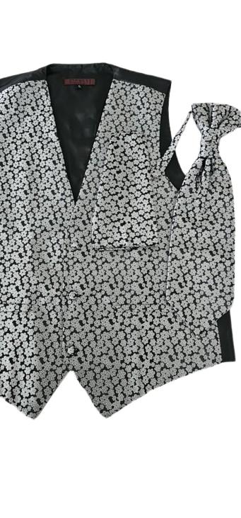 Floral-patterned vest on a white background