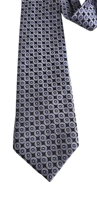 Patterned tie on a white background