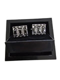 Black Onyx and Crystal Cufflinks