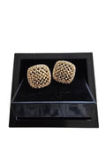 Gold Textured Square Cufflinks