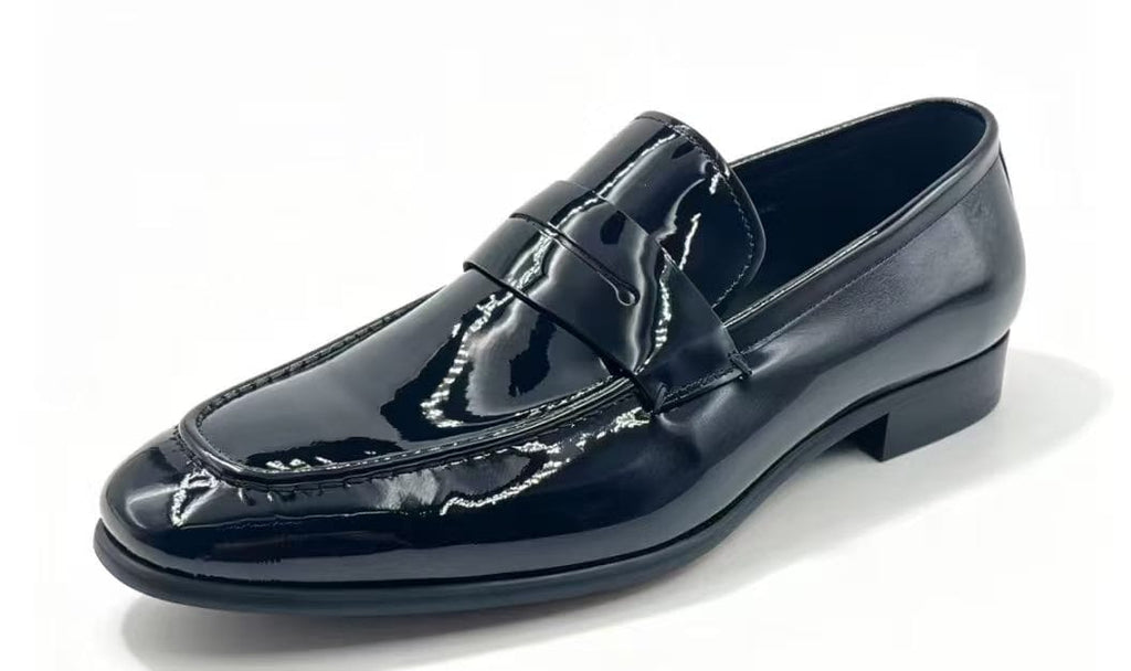 Classic Black Patent Leather Penny Loafer