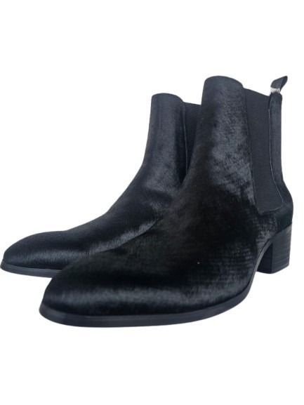 Onyx Textured-Hair Chelsea Boot