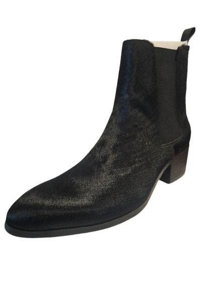 Onyx Textured-Hair Chelsea Boot