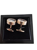 Rose Gold Skeleton Movement Cufflinks