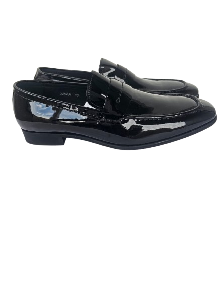 Classic Black Patent Leather Penny Loafer