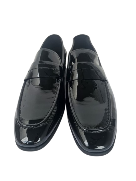 Classic Black Patent Leather Penny Loafer