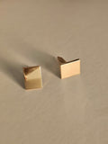 Polished Gold Rectangular Cufflinks