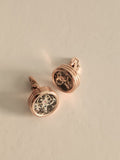 Rose Gold Skeleton Movement Cufflinks
