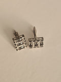 Black Onyx and Crystal Cufflinks